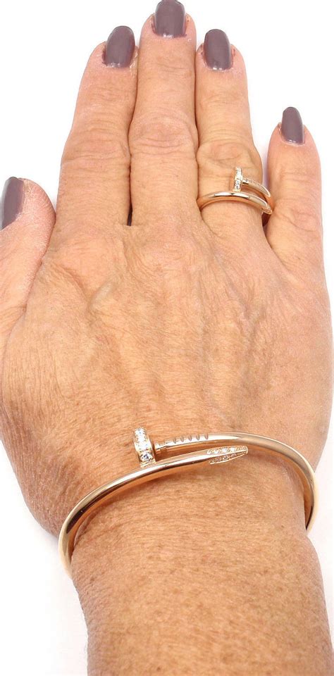 cartier nail bracelet thin|people wearing cartier nail.